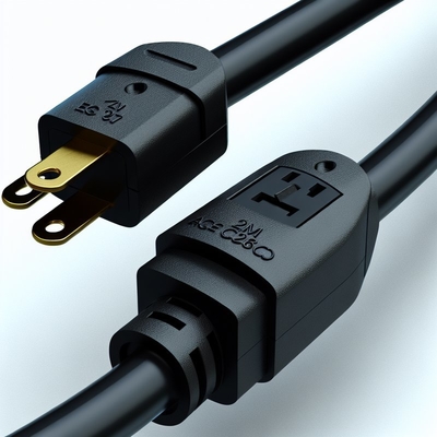 0.8M C7 a C8 cabo de alimentação 18AWG PVC jaqueta ROHS certificado