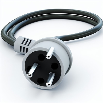 Cabo de alimentação 3 pinos 3x0,75mm² 1,8M preto, padrão brasileiro NBR14136 IEC320 C5