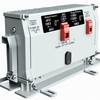 Protetor contra surtos SPD para exterior 110V-277V 10KV IP54 Cobre