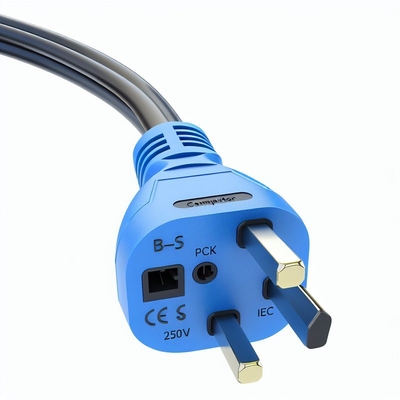Cabo de alimentação UK para IEC C7 250V 10A com revestimento em PVC