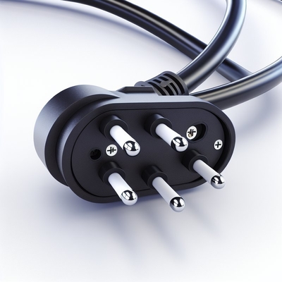 VDE Certified EU 3-Pin Power Cord com Schuko Plug