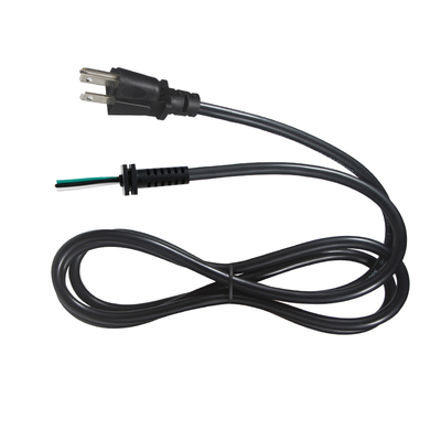 18AWG NEMA 5-15P to Stripped End Power Cord for Appliances