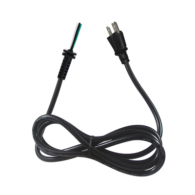 18AWG NEMA 5-15P to Stripped End Power Cord for Appliances