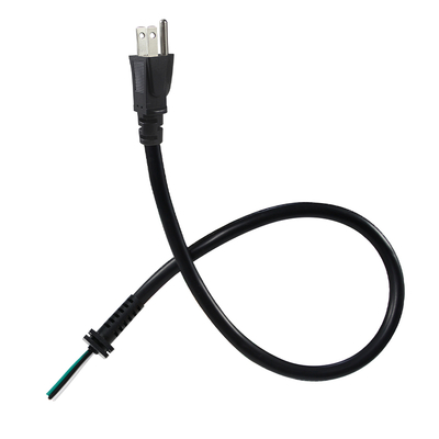 18AWG NEMA 5-15P to Stripped End Power Cord for Appliances