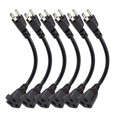 Cabo de alimentação pigtail de 3 pinos 18AWG para eletrodomésticos e ferramentas