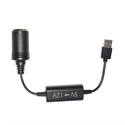 Adaptador de energia conversor USB Step-Up 5V com tomada de isqueiro para aparelhos veiculares