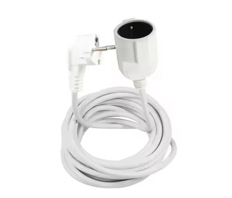 Cordão de extensão de energia de três pontas para computadores e aparelhos