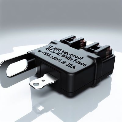Porta-fusível em linha à prova d'água 12 AWG para fusíveis de lâmina ATC/ATO 30A