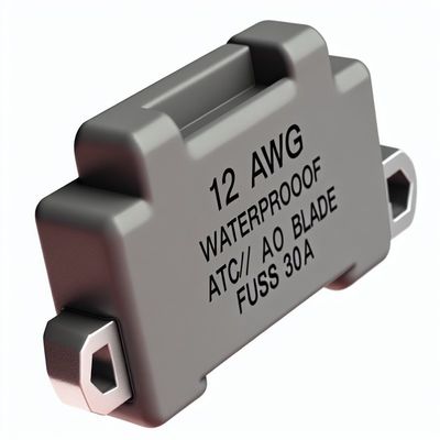 Porta-fusível em linha à prova d'água 12 AWG para fusíveis de lâmina ATC/ATO 30A