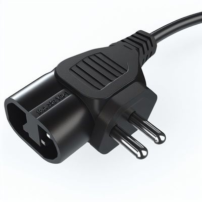 Cabo Adaptador de Alimentação IEC C14 para Schuko Fêmea 10A 250V H05VV-F