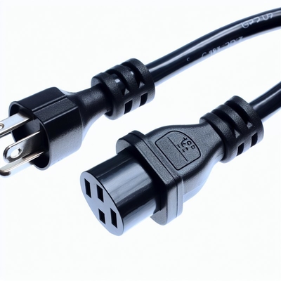 14AWG NEMA 5-15P to IEC C19 Power Cord for Servers and PDUs