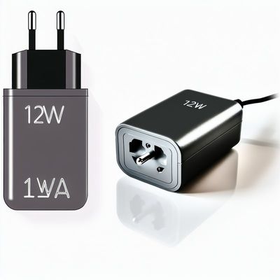 Adaptador de energia DC EU 12W 1A Conversor AC-DC 12V 1A