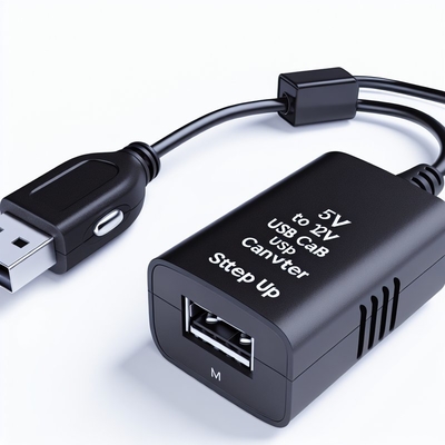 Adaptador de energia conversor USB Step-Up 5V com tomada de isqueiro para aparelhos veiculares