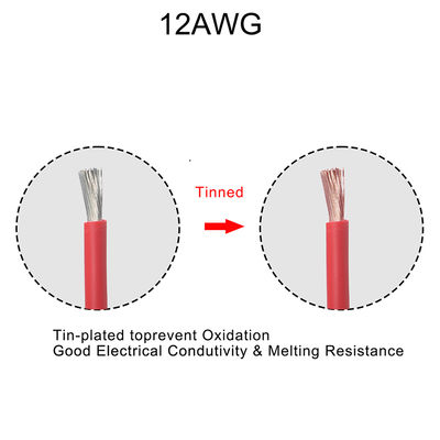 Cabo de extensão solar 10AWG com porta-fusível 10A-30A