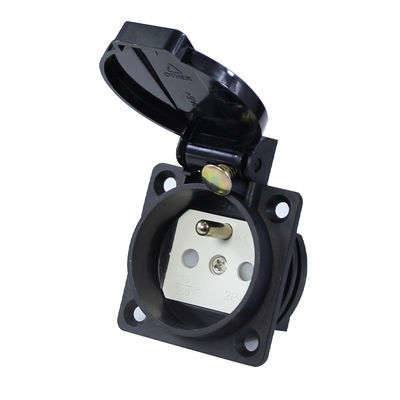 Plugue de alimentação industrial 3 pinos 220V padrão europeu 10A