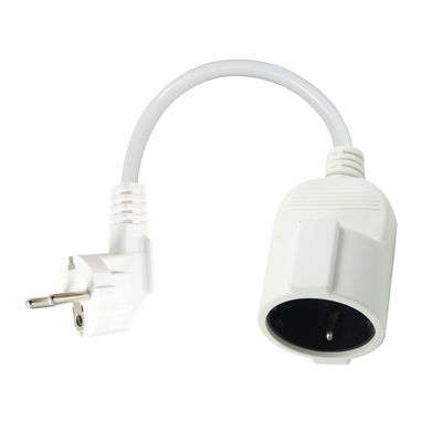 Cabo de alimentação Schuko CEE 7 Macho para Fêmea EU 16A 250V