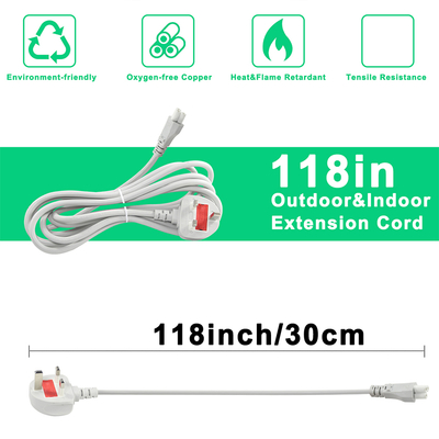 Cable de energia C5 para Gray UK 1.5M 3-Prong Cloverleaf Cable 250V 2.5A