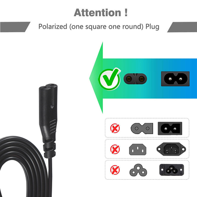 AU Plug to C7 Power Cord 2 Core 1.8M 240V para eletrônicos