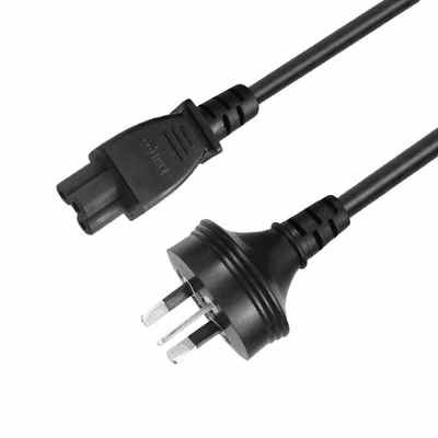 Cabo de alimentação AU para IEC C5 3 fios 1,8M 240V 2,5A Australiano 3 pinos Trevo para Adaptador de Laptop e Projetor