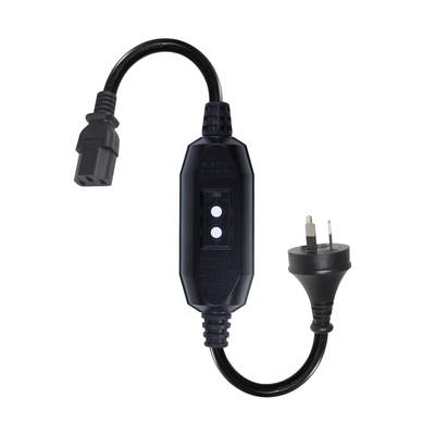 Cabo de alimentação AU para IEC C13 com RCD 10A 240V