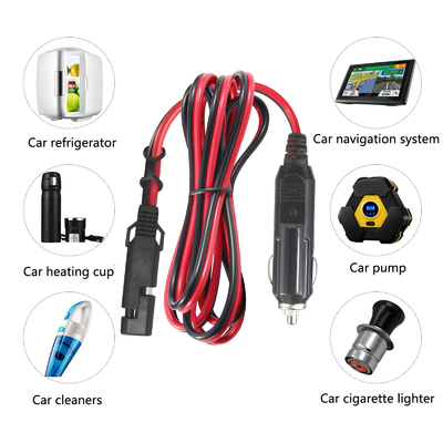 12V SAE para o Cable do Cigarro do Cigarro do Carro com 15A Fuse