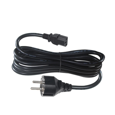VDE 250V H05VV-F 3G1.0mm2 Schuko para C13 cabo de alimentação