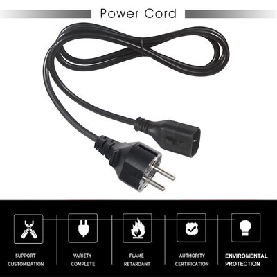 VDE H05VV-F 3G1.0mm2 Schuko para C14 cabo de alimentação para servidores