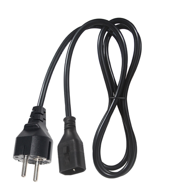 VDE H05VV-F 3G1.0mm2 Schuko para C14 cabo de alimentação para servidores