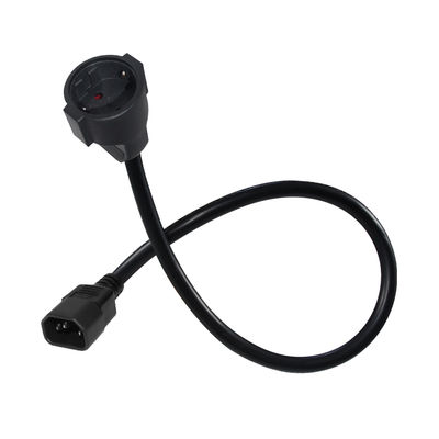 Cabo adaptador VDE CE Aprovado IEC C14 para Schuko H05VV-F 3G1.0mm²