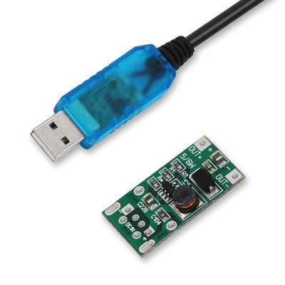 Cabo Conversor de Energia USB para DC Step up 5V a 9V 12V Adaptador Booster de Tensão para Roteador Câmera Luz LED Ventilador Pequeno