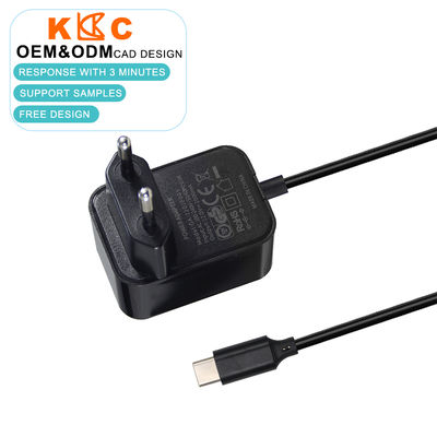 Adaptador de fonte de alimentação comutável AC 36W 12V 3A com saída Tipo C