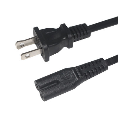 18AWG NEMA 1-15P C7-US Conector de cabo de alimentação elétrica de 2 pontas Figura 8