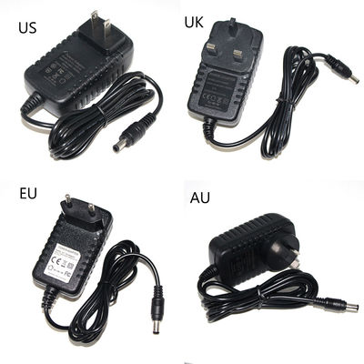 Adaptador de fonte de alimentação DC 12V 2A para Cctv Câmera IP Carregamento Adaptador de corrente AC 12V DC 5.5Mm Jack