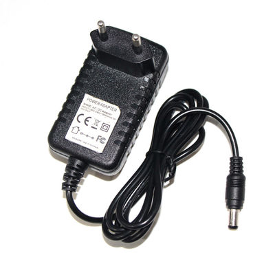 Branco 1m 24AWG 12W Carregador de parede Kc 220V 1A Transformador Ac Dc 5.5*2.1mm Adaptador de energia 12V 2A 24W