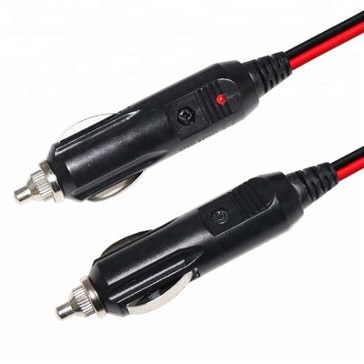 Cigarro do carro homem para homem 10A fusível cabo de energia solar 12-24volt