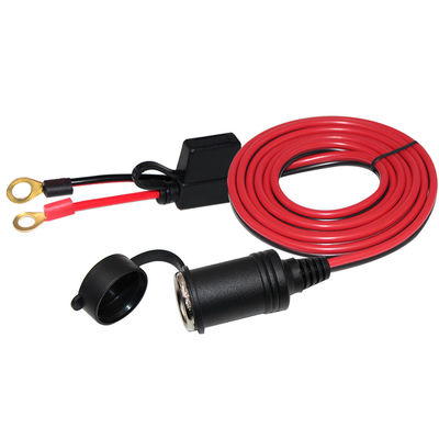 Cable de bateria do terminal do isqueiro feminino para o anel O 12V/24V