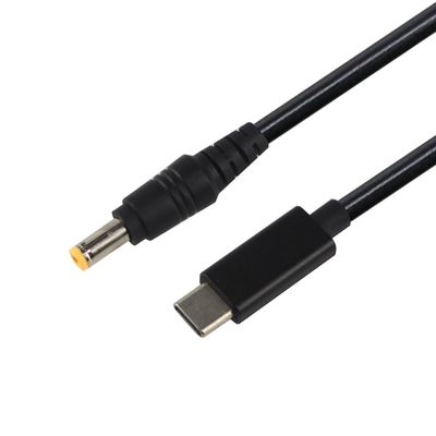 20V 15V 9V 5V PD cabo de carregamento USB Tipo C 3.1 macho para DC macho 5521 5525mm conector