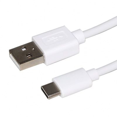 Cable de Carregamento Rápido de Tipo C de Proteção por Folha de Alumínio 1m/3m Branco/Nego