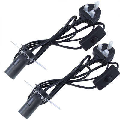 UK Plug E14 Salt Lamp Power Cord com 303 Switch 1.2M