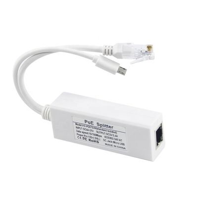 48V a 12V PoE Splitter Injector Transmissão rápida de dados para câmera IP e telefone