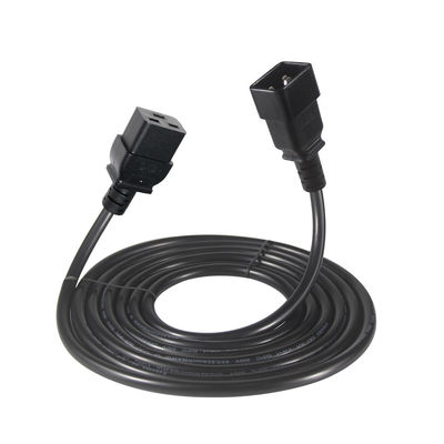 2Xc19 Plug 20A Heavy Duty Pdu 15A 250V 14 Awg para C20 cabo de alimentação