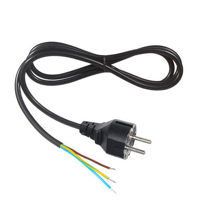 3 pin Vde 220V Schuko Cee 77 Eu Ac Cordão para Power Strip