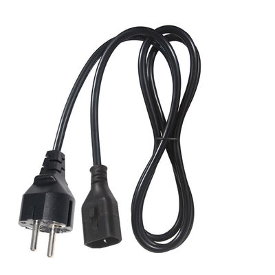 Cabo de bloqueio industrial 3x1.5 mm Socket Eu 3Pin-C14 Conector de alimentação de cabo ac e ic europeu