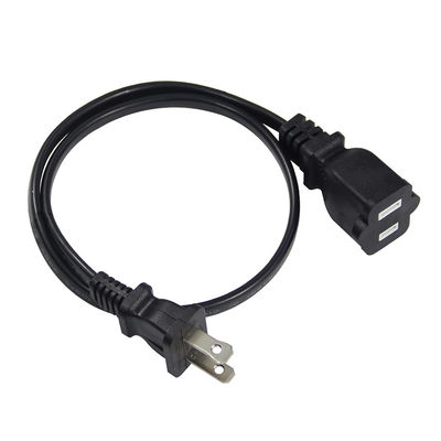 Cabo de substituição de energia de 15A 125V fino NEMA 1-15P a 1-15R cabo de extensão para pequenos dispositivos eletrônicos / portáteis