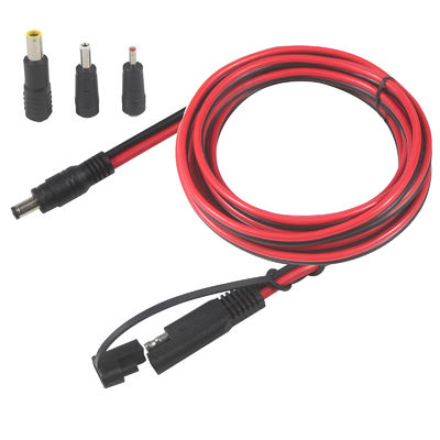 Cable de adaptador coaxial SAE para CC - 6Ft 14AWG Quick Release Disconnect Plug 5.5mmx2.1mm Jack masculino de extensão de energia com 8mm 2.5mm 3.5mm Adaptadores para automóveis (B09N3LCJ4F)