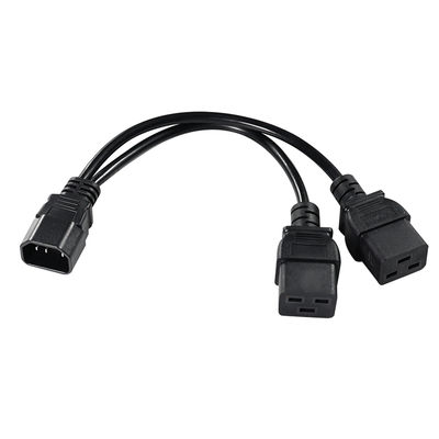 Cabo Y IEC 60320 Macho para 2 x Fêmea C19 Cabo Divisor de Energia C14 para Duplo C19 para Rack de Servidor PDU Data Center