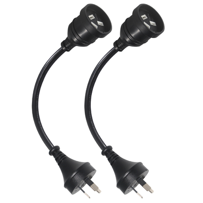 Universal 3 Pin Austrália Aus Nzs Plug Cable de computador macho para fêmea cabo elétrico
